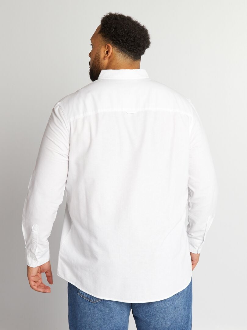 Camiseta recta con bolsillo en el pecho Blanco - Kiabi