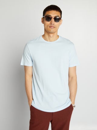 Camiseta recta de punto lisa