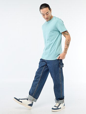 Camiseta recta de punto lisa