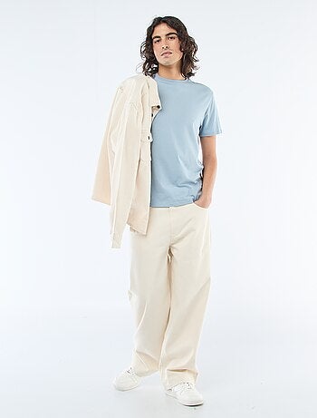 Camiseta recta de punto lisa