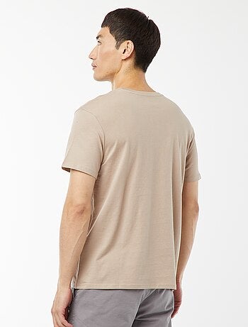 Camiseta recta de punto lisa