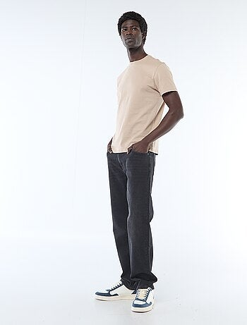 Camiseta recta de punto lisa