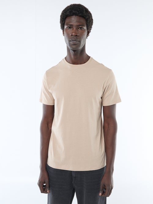 Camiseta recta de punto lisa - Kiabi