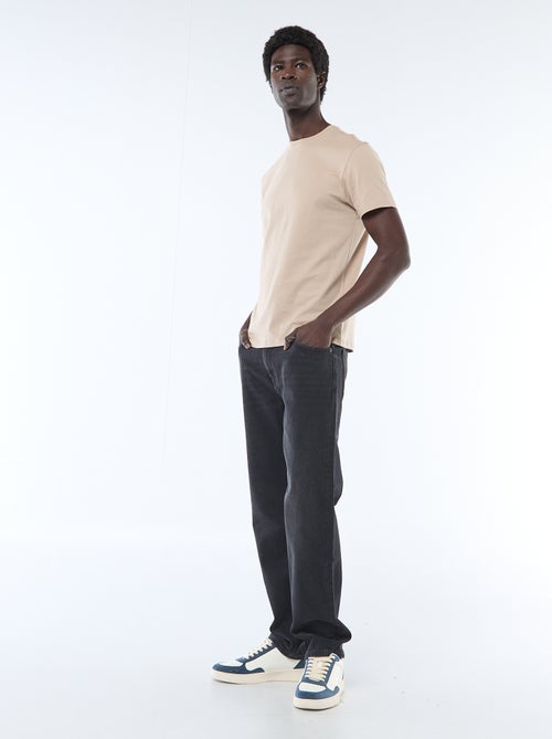 Camiseta recta de punto lisa - Kiabi