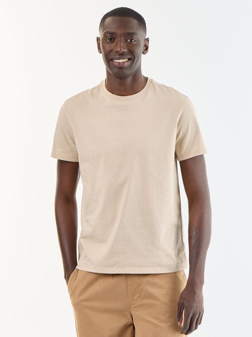 Camiseta recta de punto lisa - Kiabi Camiseta recta de punto lisa - Kiabi