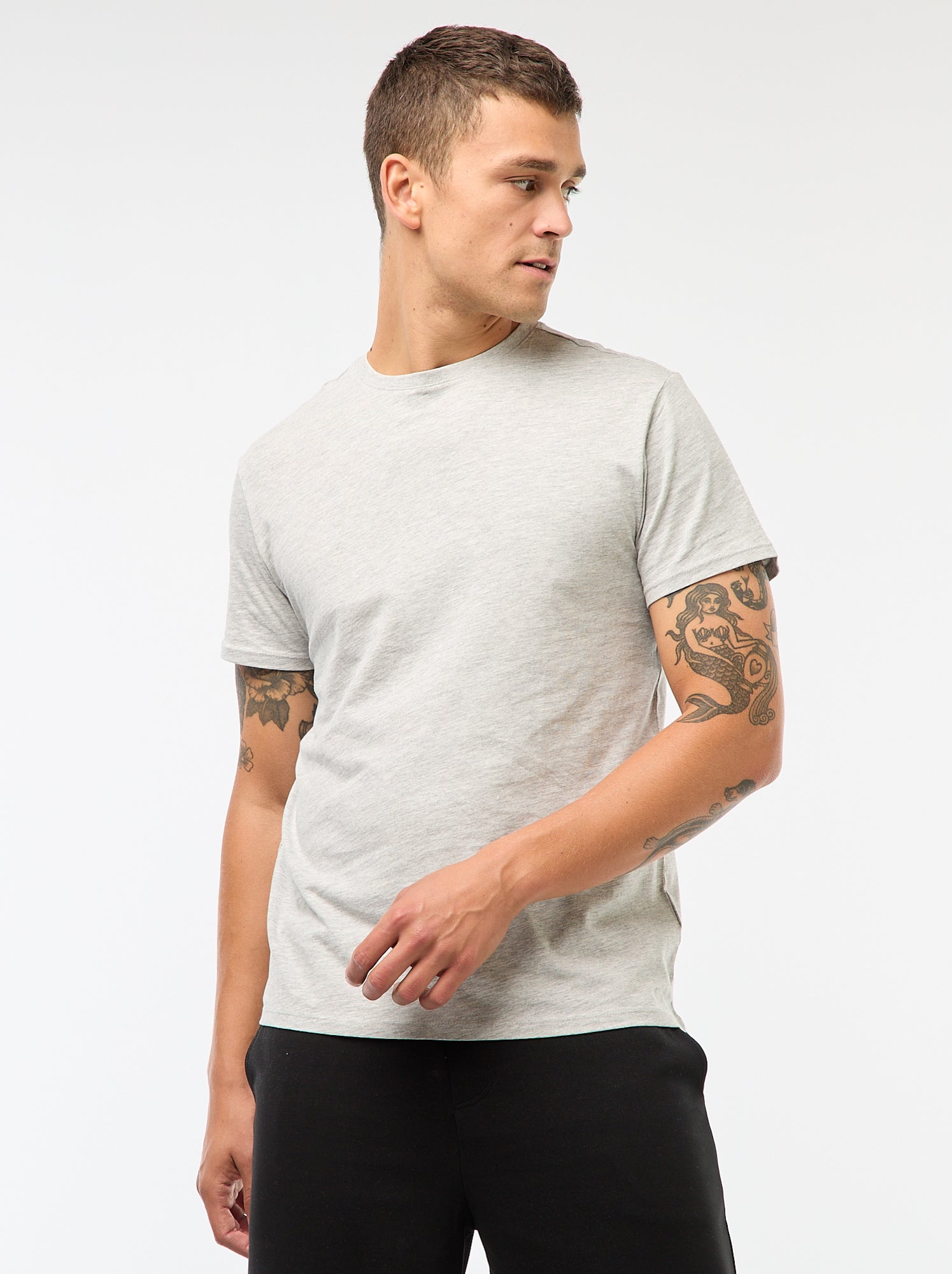 Camiseta recta de punto lisa