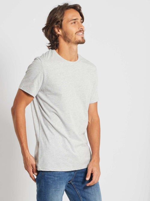 Camiseta recta de punto lisa - Kiabi