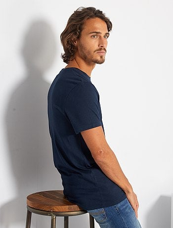 Camiseta recta de punto lisa