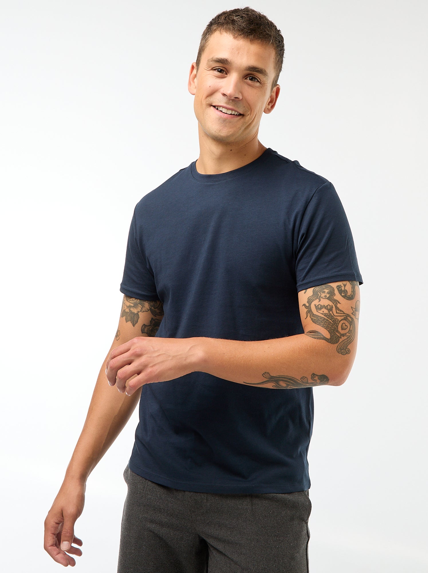 Camiseta recta de punto lisa