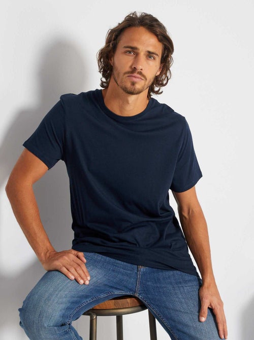 Camiseta recta de punto lisa - Kiabi