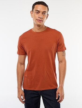 Camiseta recta de punto lisa