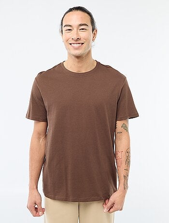 Camiseta recta de punto lisa