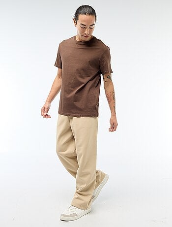 Camiseta recta de punto lisa