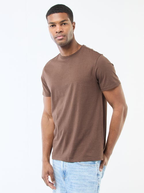 Camiseta recta de punto lisa - Kiabi