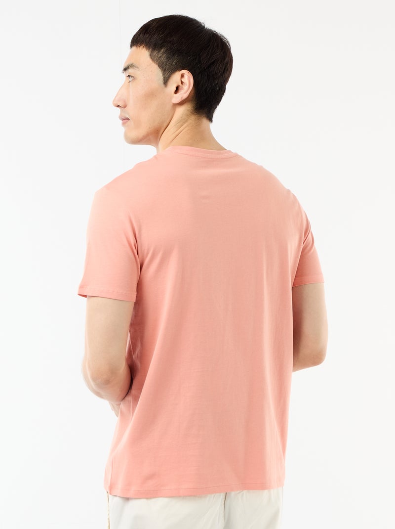Camiseta recta de punto lisa Naranja - Kiabi