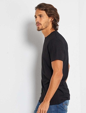Camiseta recta de punto lisa