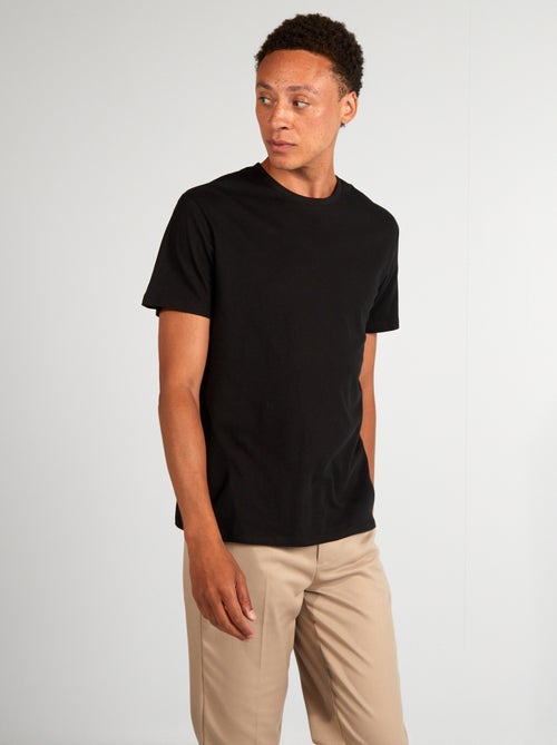 Camiseta recta de punto lisa - Kiabi