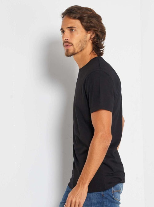 Camiseta recta de punto lisa - Kiabi