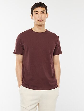 Camiseta recta de punto lisa
