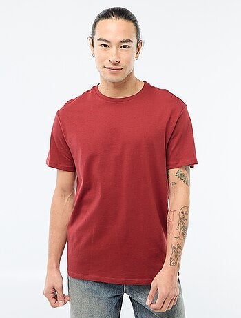 Camiseta recta de punto lisa