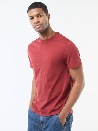 Camiseta recta de punto lisa