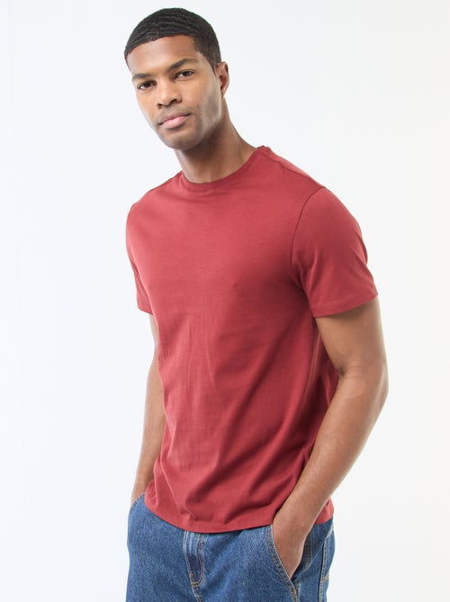 Camiseta recta de punto lisa - Kiabi