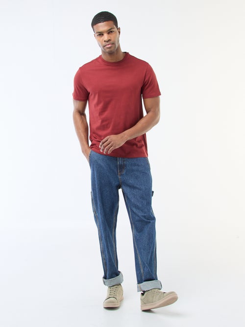 Camiseta recta de punto lisa - Kiabi