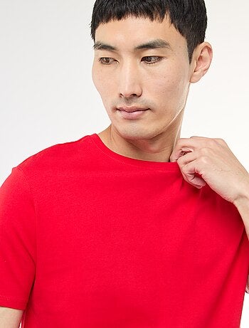 Camiseta recta de punto lisa