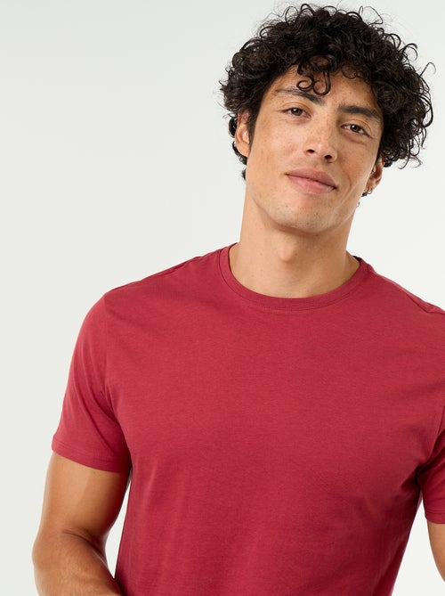 Camiseta recta de punto lisa - Kiabi