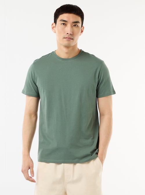 Camiseta recta de punto lisa - Kiabi