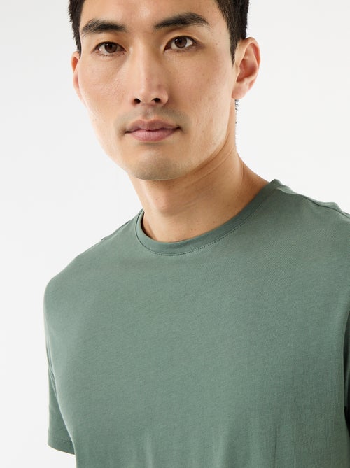 Camiseta recta de punto lisa - Kiabi