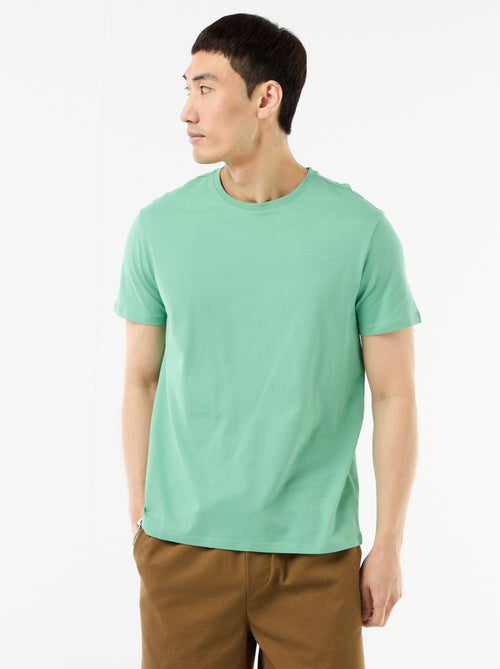 Camiseta recta de punto lisa - Kiabi