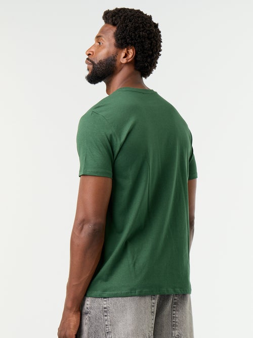 Camiseta recta de punto lisa - Kiabi Camiseta recta de punto lisa - Kiabi