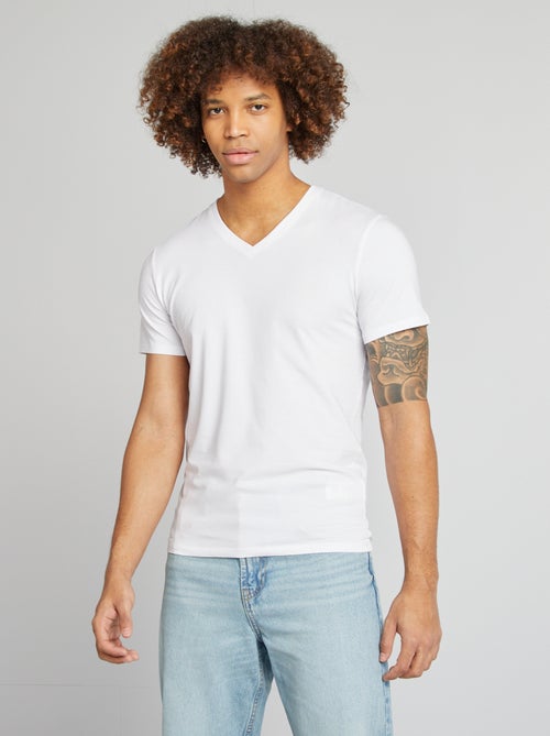 Camiseta recta elástica - Kiabi