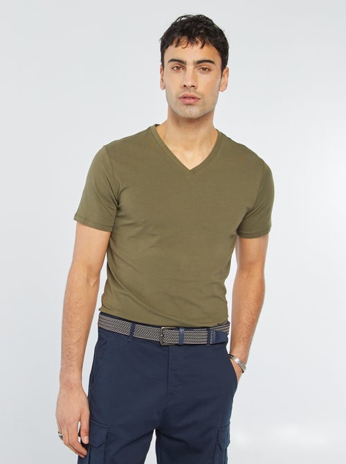 Camiseta recta elástica - Kiabi