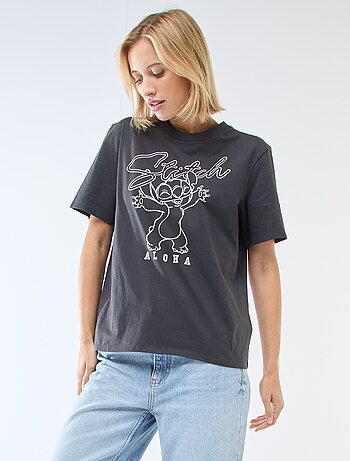 Camiseta recta estampada 'Stitch'