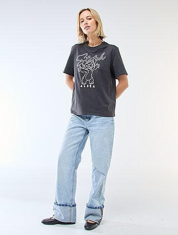 Camiseta recta estampada 'Stitch'