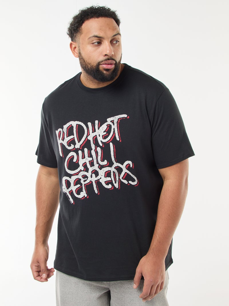 Camiseta 'Red Hot Chili Peppers' de manga corta Negro - Kiabi