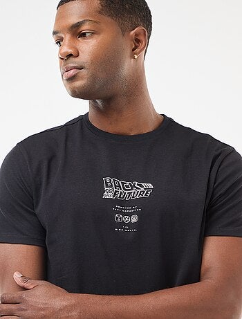 Camiseta 'Regreso al Futuro' con estampado delantero/trasero