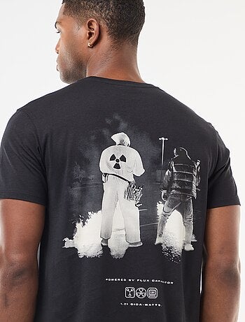 Camiseta 'Regreso al Futuro' con estampado delantero/trasero