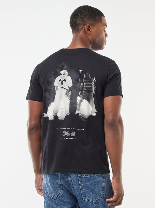 Camiseta 'Regreso al Futuro' con estampado delantero/trasero - Kiabi