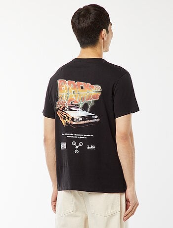 Camiseta 'Regreso al futuro' con estampado por ambos lados