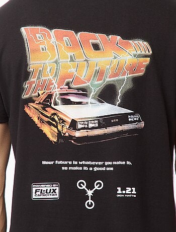 Camiseta 'Regreso al futuro' con estampado por ambos lados