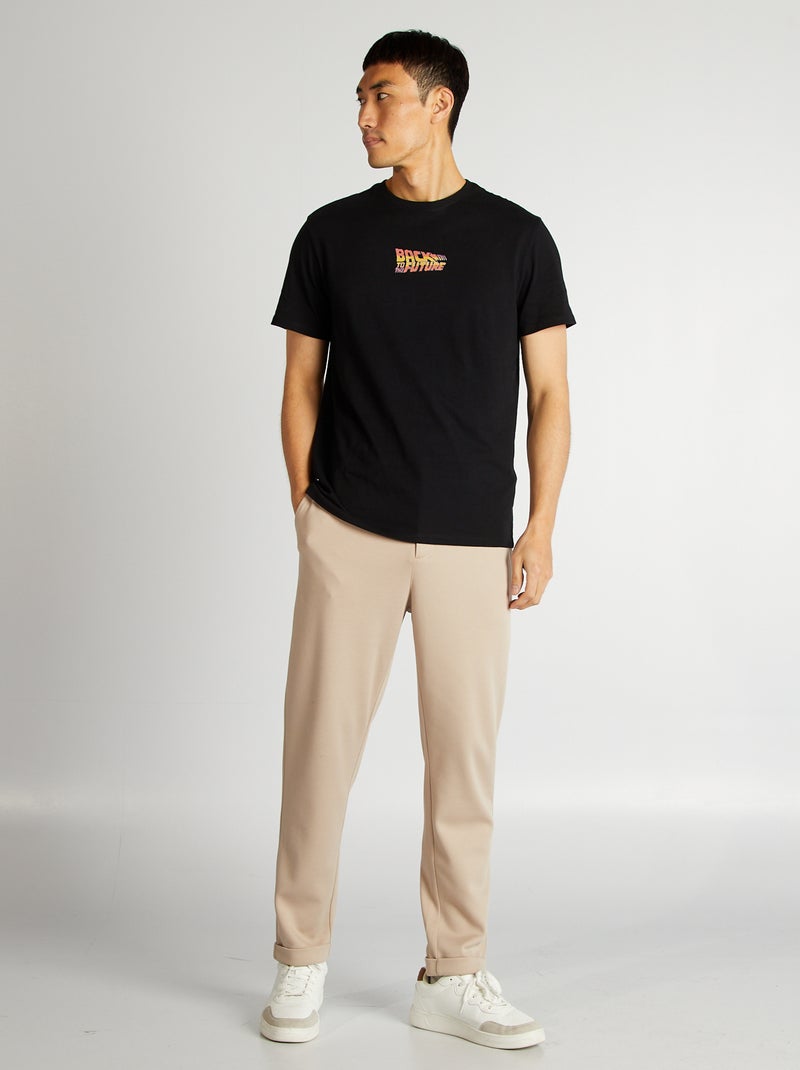 Camiseta 'Regreso al futuro' NEGRO - Kiabi