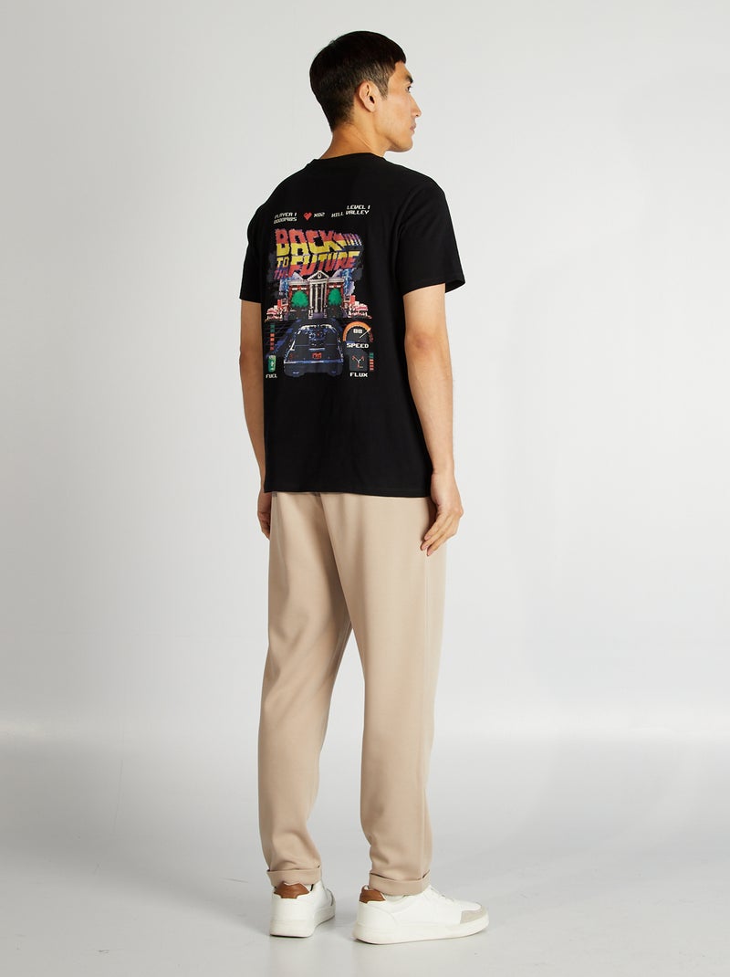 Camiseta 'Regreso al futuro' NEGRO - Kiabi