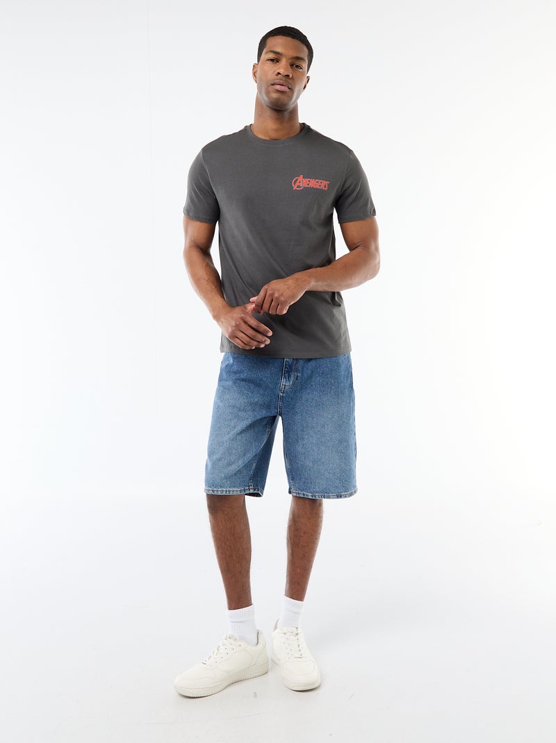 Camiseta regular 'Avengers' Gris - Kiabi