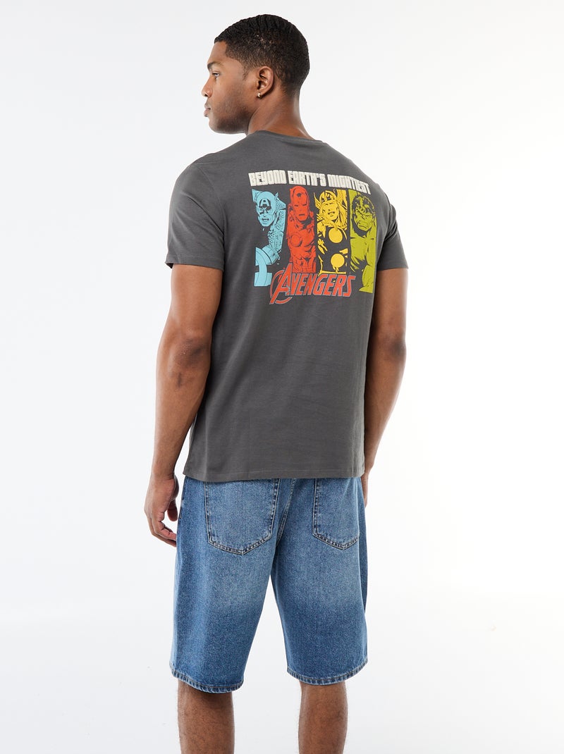 Camiseta regular 'Avengers' Gris - Kiabi