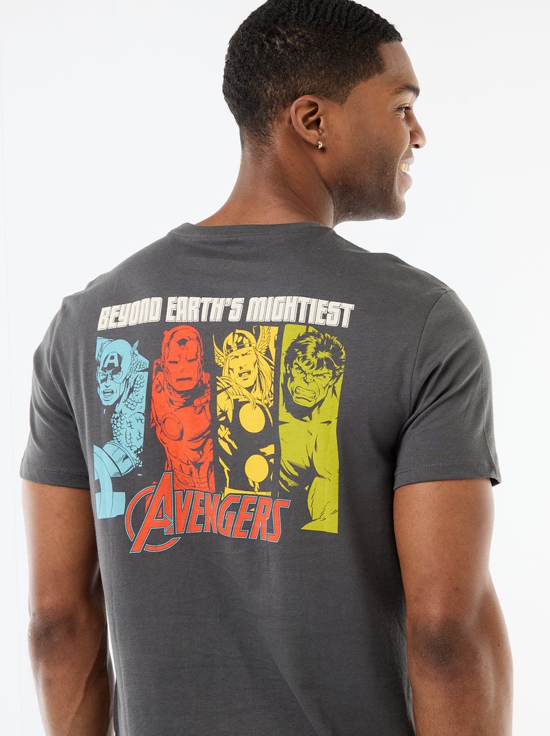 Camiseta regular 'Avengers' Gris - Kiabi