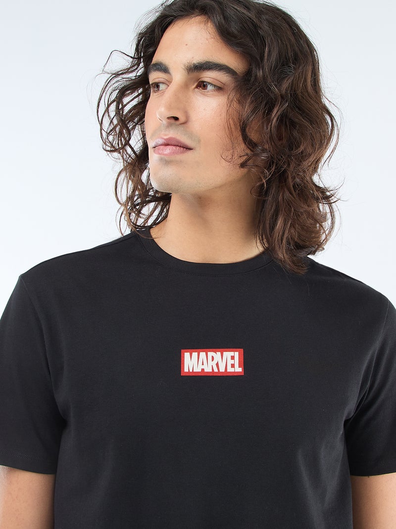 Camiseta regular 'Avengers' Negro - Kiabi