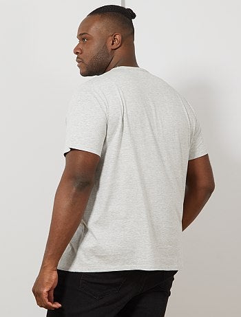 Tallas grandes hombre - Camiseta regular estampada - Kiabi